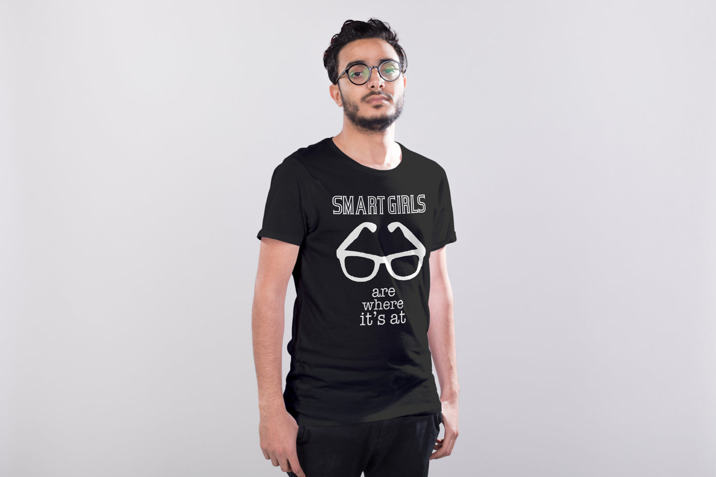 Smart Girls Are Where It's At T-shirt for Students and Book Lovers