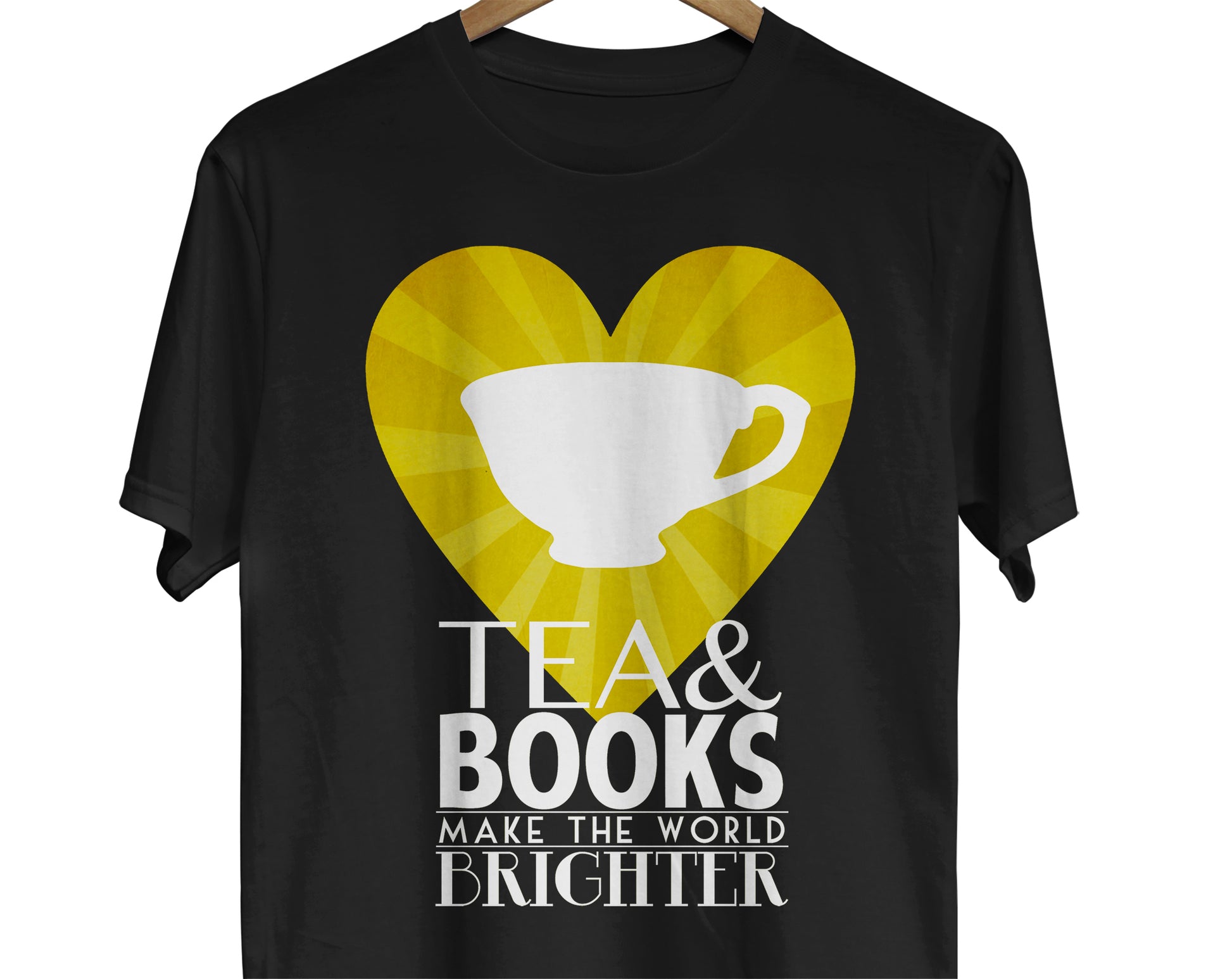 Tea & Book lover t-shirt for bookworm or librarian