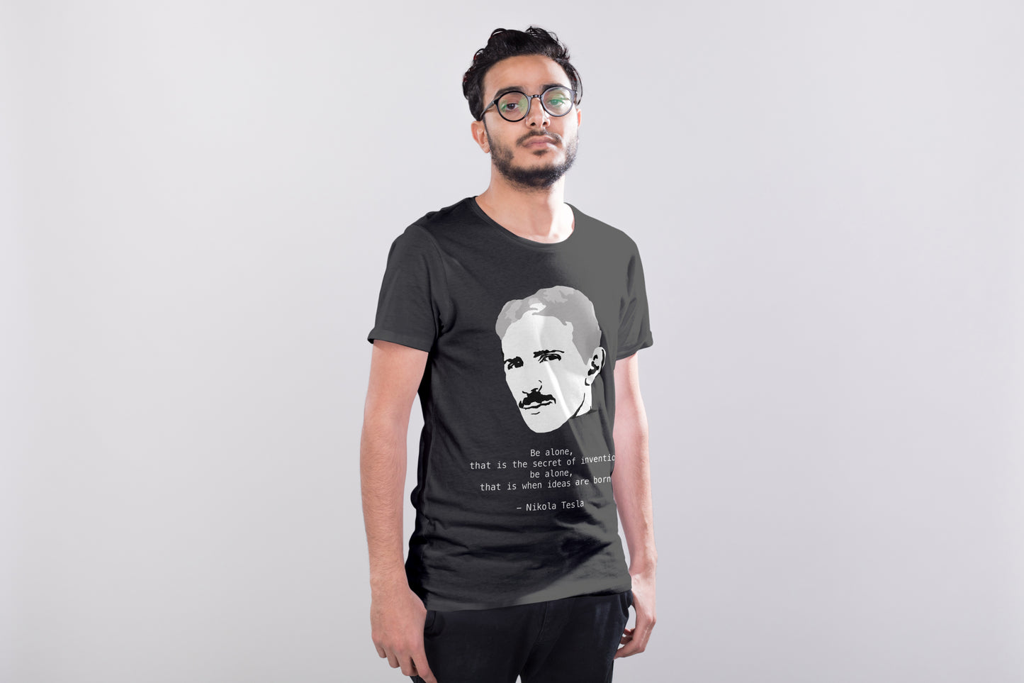 Nikola Tesla Introvert Quote T-shirt