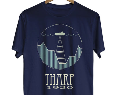 Marie Tharp geology science t-shirt with a designs representing her work mapping the ocean floor