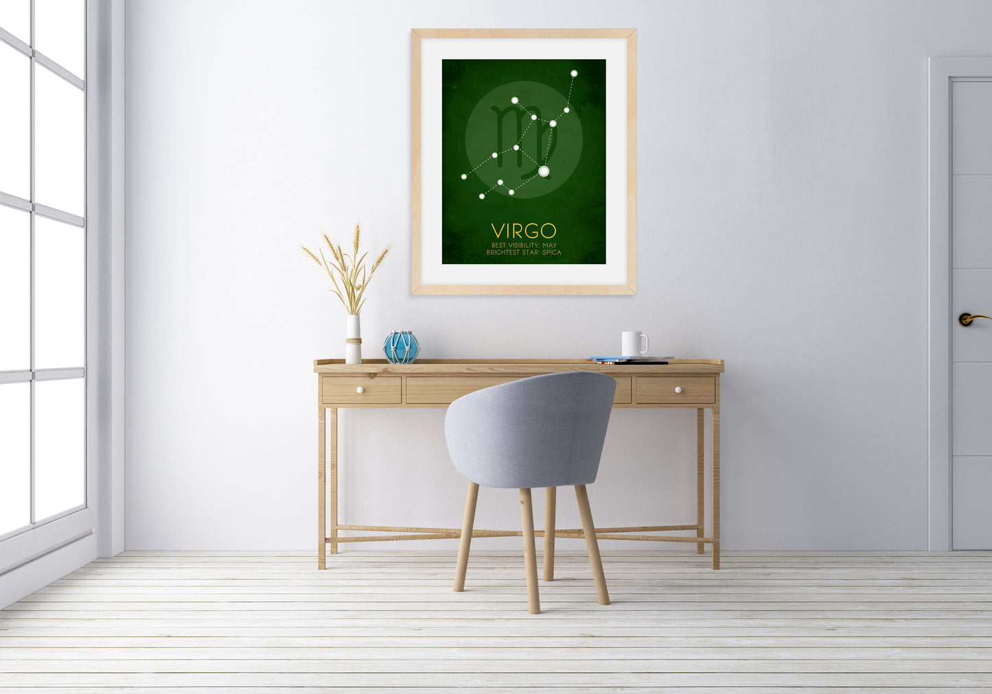 Virgo Zodiac Star Constellation Art Print