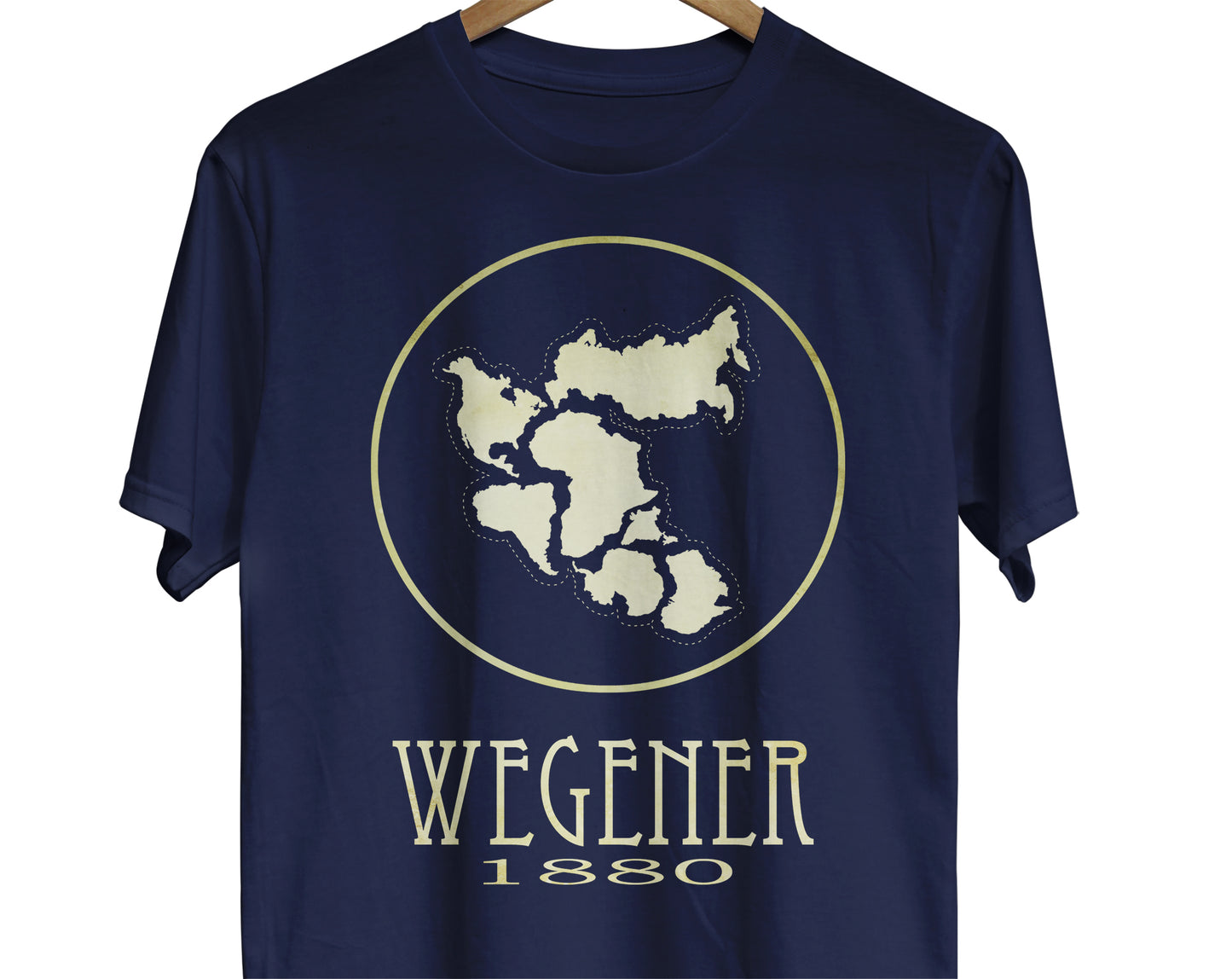 Alfred Wegener pangea t-shirt for geologist or science teacher