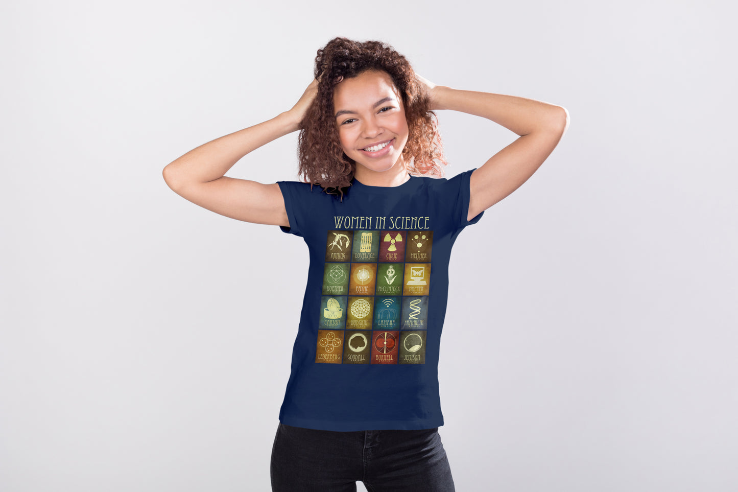 Women in Science T-shirt, 16 Historical STEM Figures