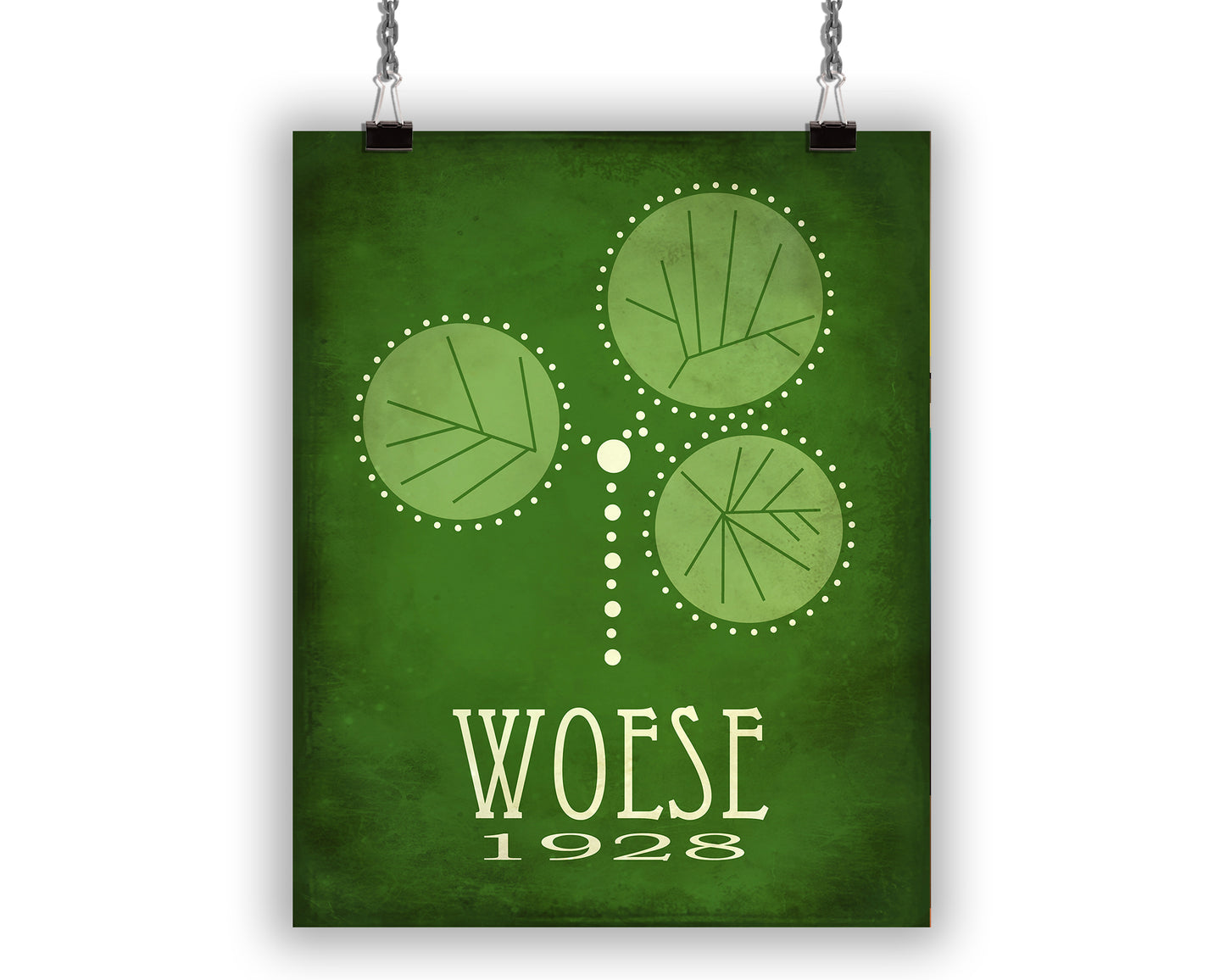 Carl Woese Taxonomic Tree Art Print, Microbiology Decor