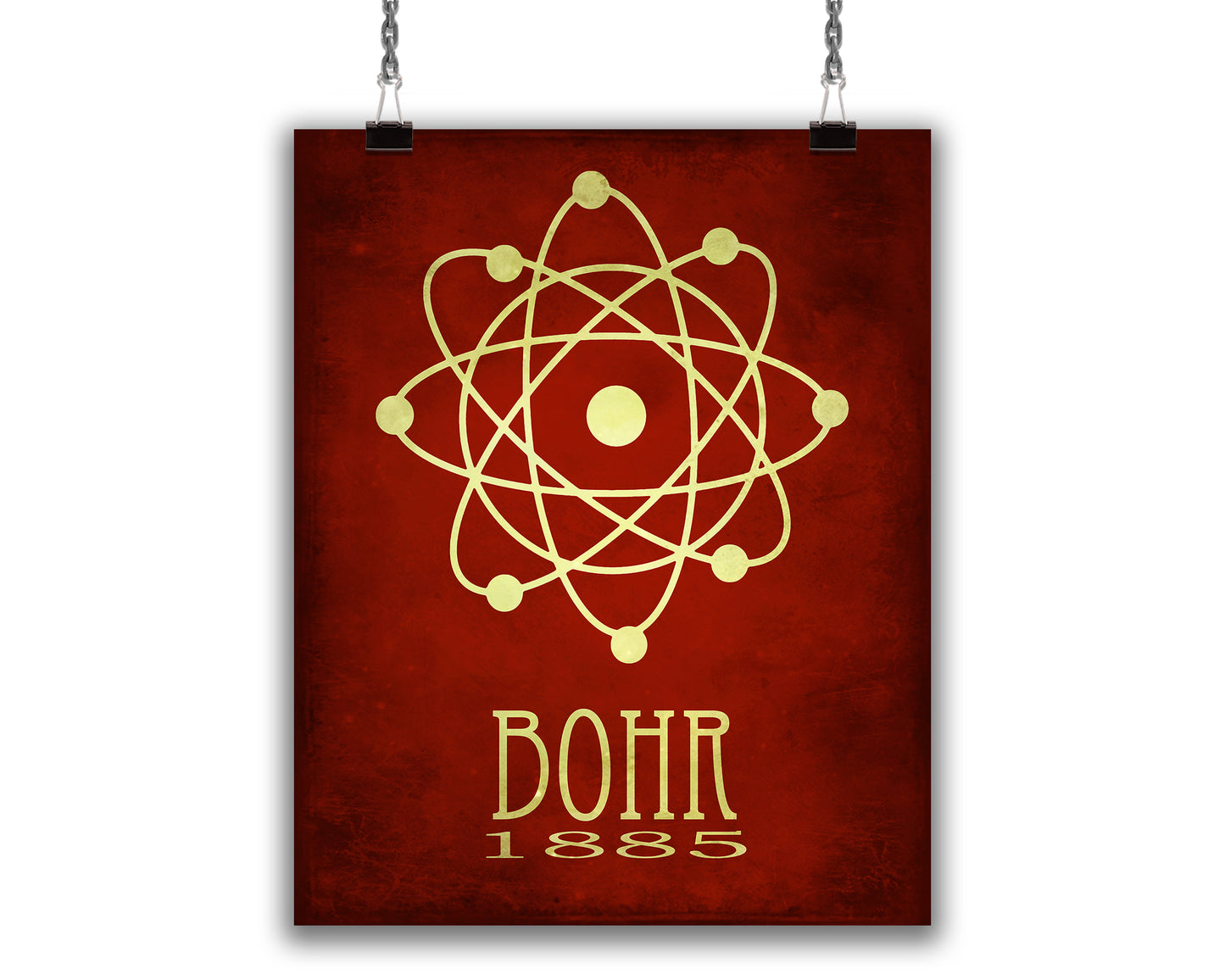 Niels Bohr Atomic Structure Art Print, Physics Decor