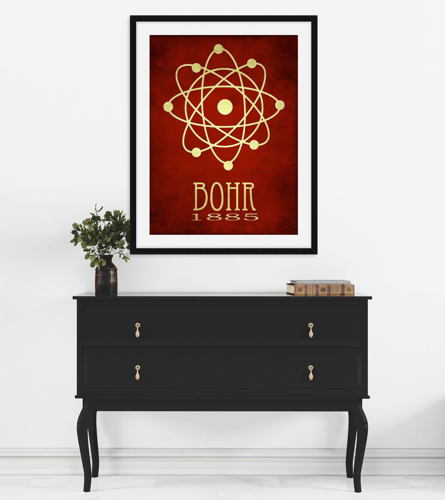 Niels Bohr Atomic Structure Art Print, Physics Decor