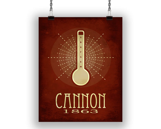 Annie Jump Cannon Star Temperature Art Print, Astronomy Decor