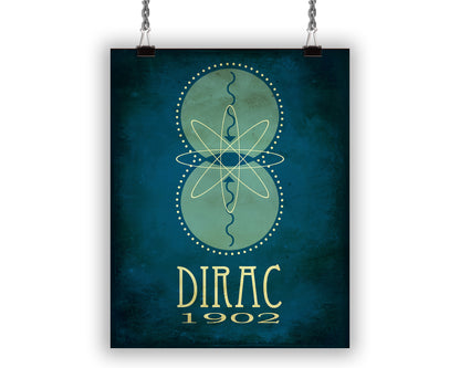 Paul Dirac Science Art Print, Theoretical Physics Decor