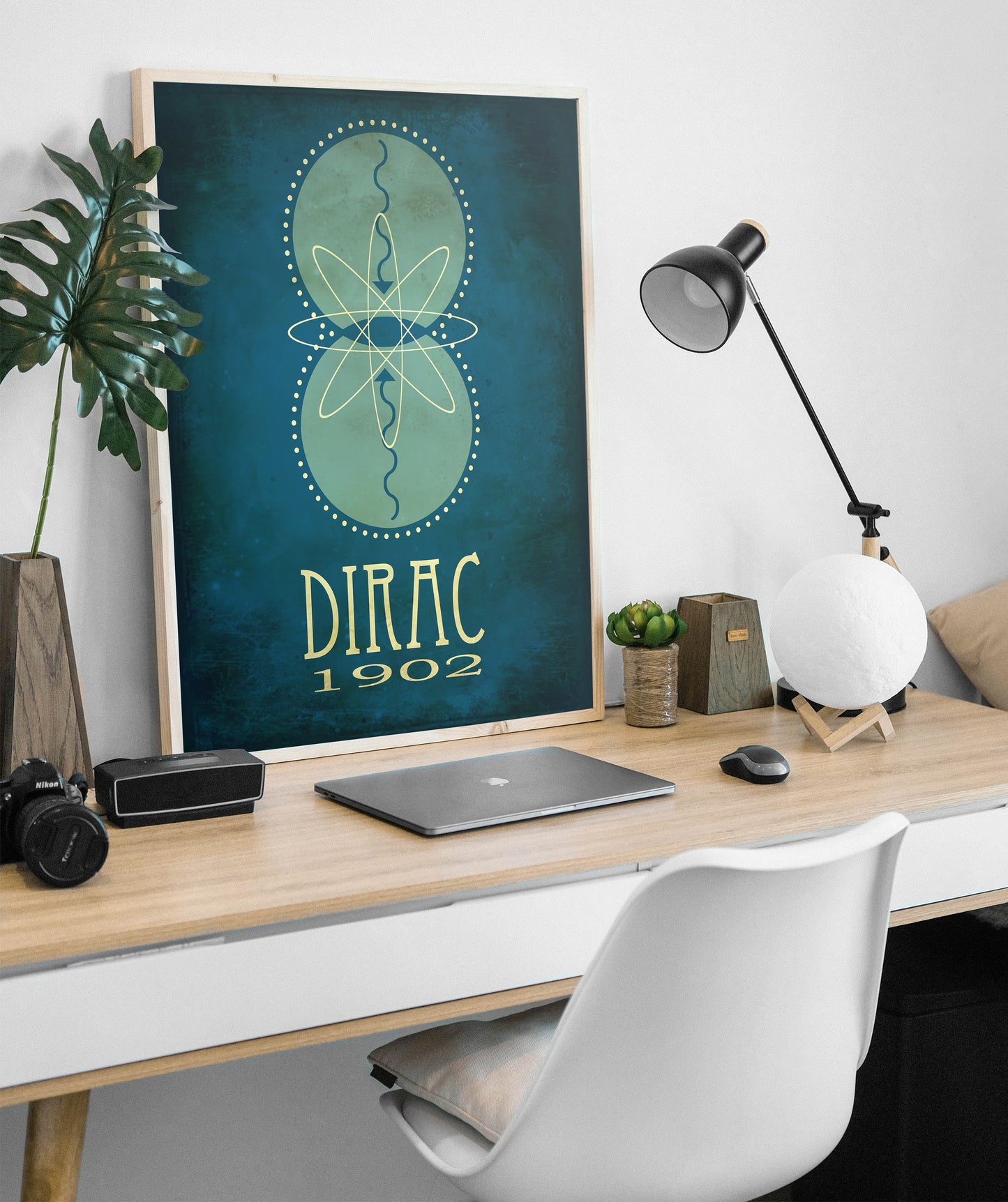 Paul Dirac Science Art Print, Theoretical Physics Decor