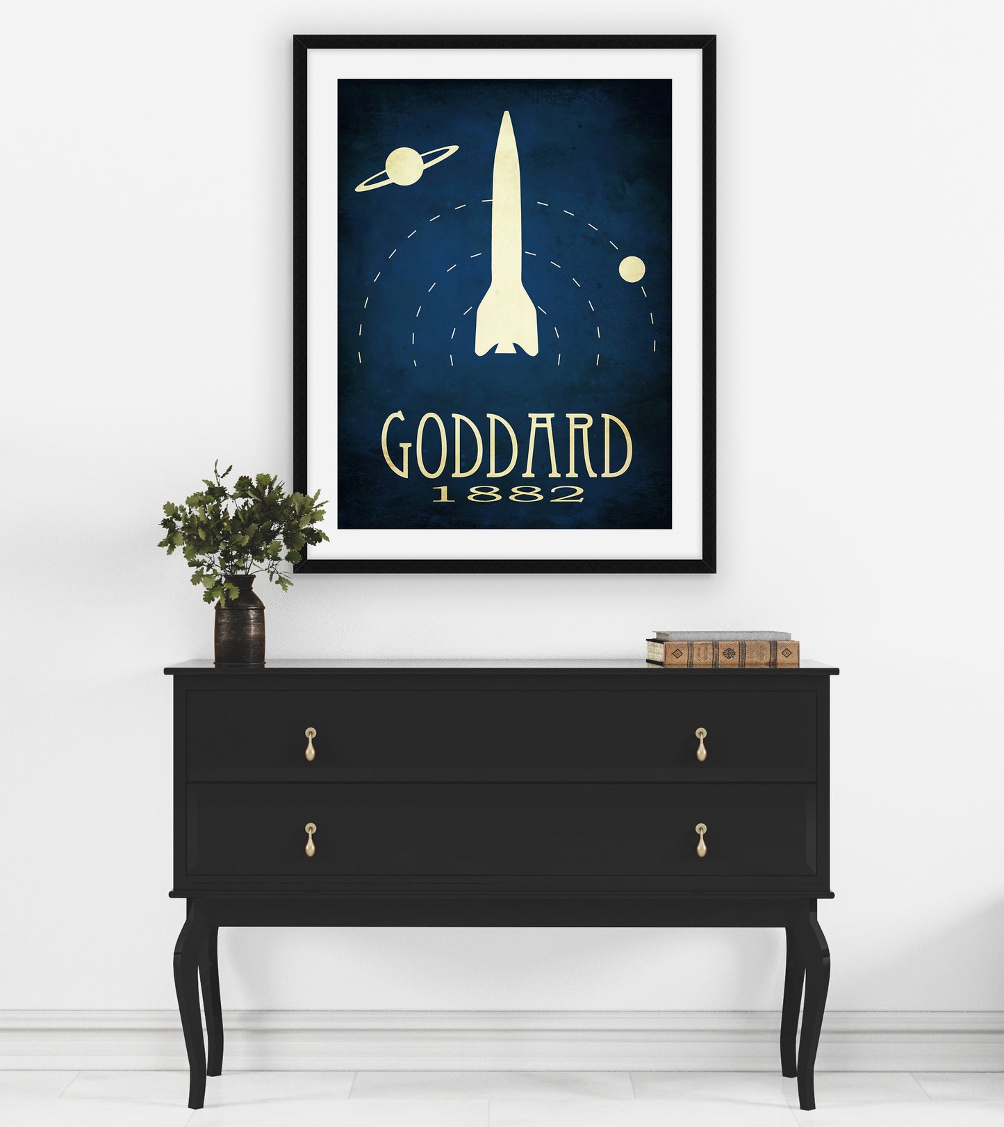 Goddard Space Exploration Art Print, Rocket Scientist and Engineering Decor
