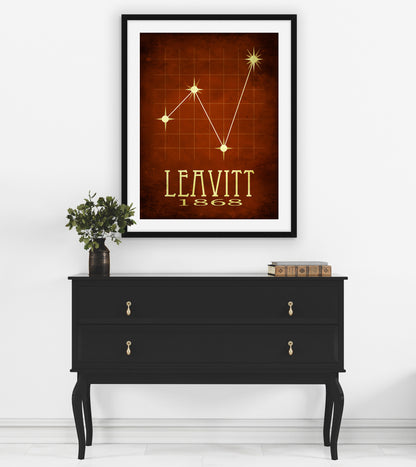 Henrietta Leavitt Outer Space Star Art Print, Astronomy Decor