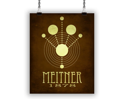 Lise Meitner Nuclear Fission Art Print, Physics Decor
