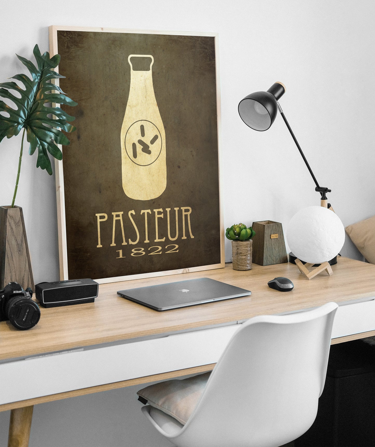 Louis Pasteur Pasteurization Art Print, Medicine and Microbiology Decor