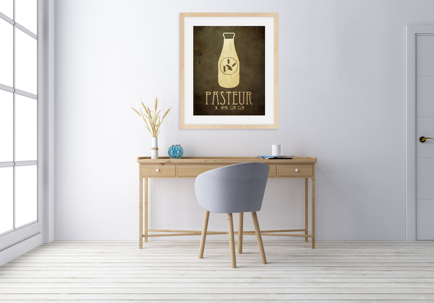 Louis Pasteur Pasteurization Art Print, Medicine and Microbiology Decor