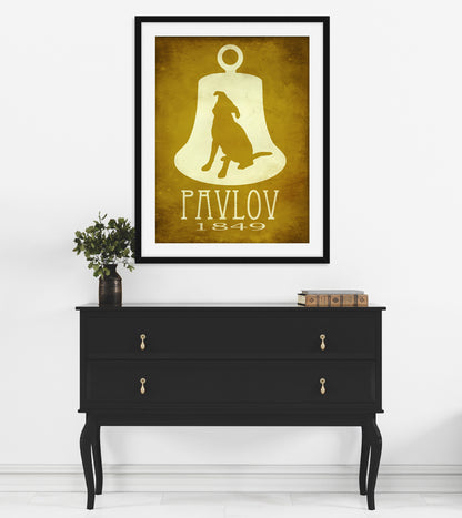 Ivan Pavlov Dog Art Print, Animal Lover and Psychology Decor