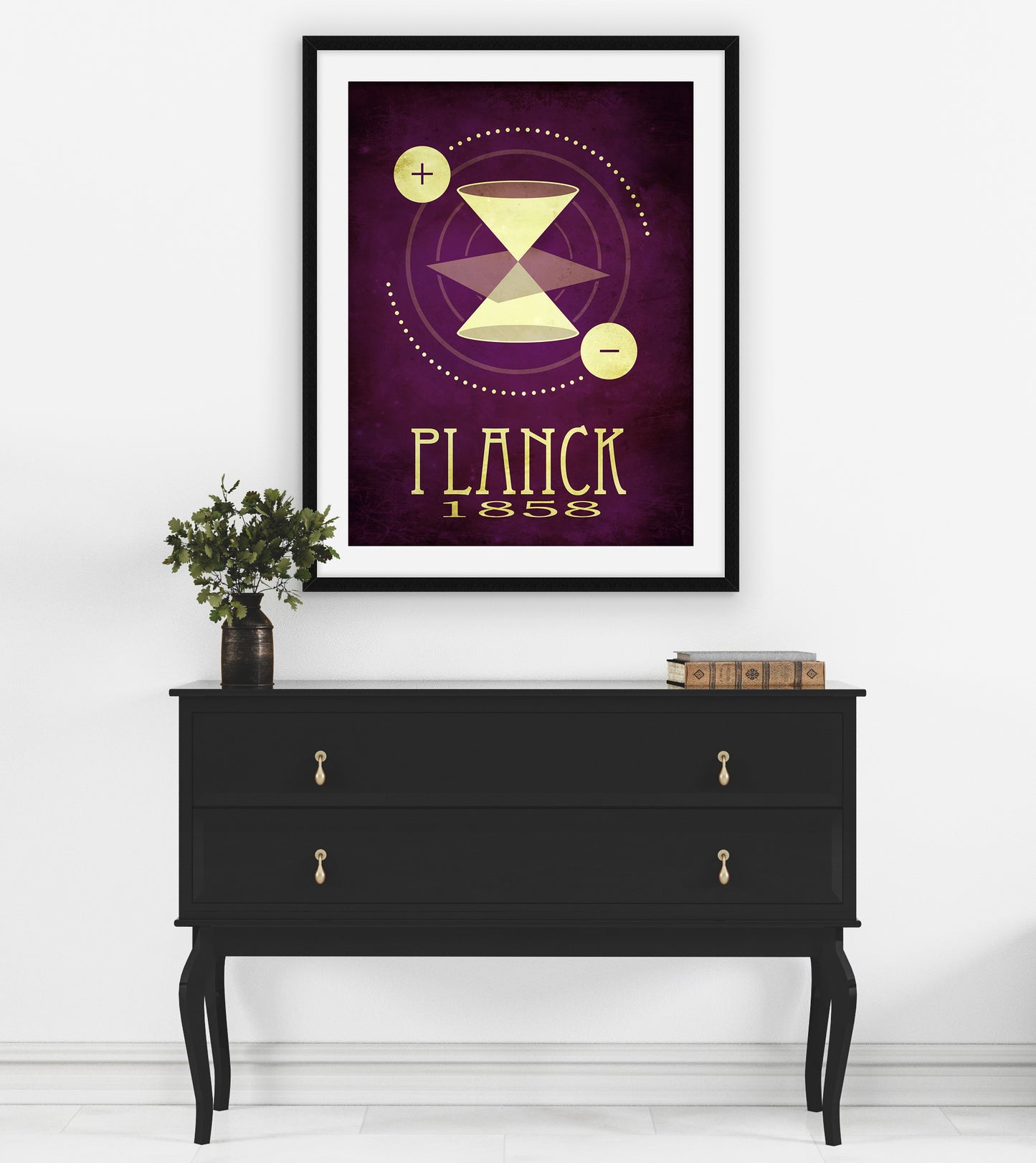 Max Planck Quantum Theory Art Print, Educational Physics Decor