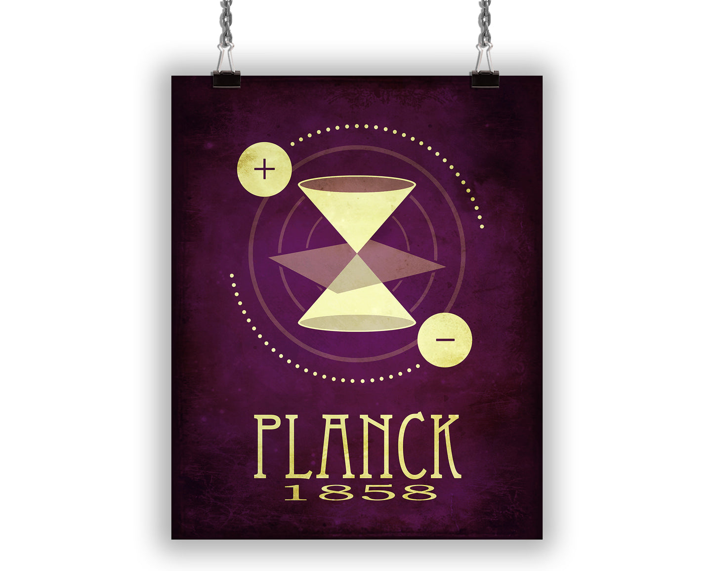 Max Planck Quantum Theory Art Print, Educational Physics Decor