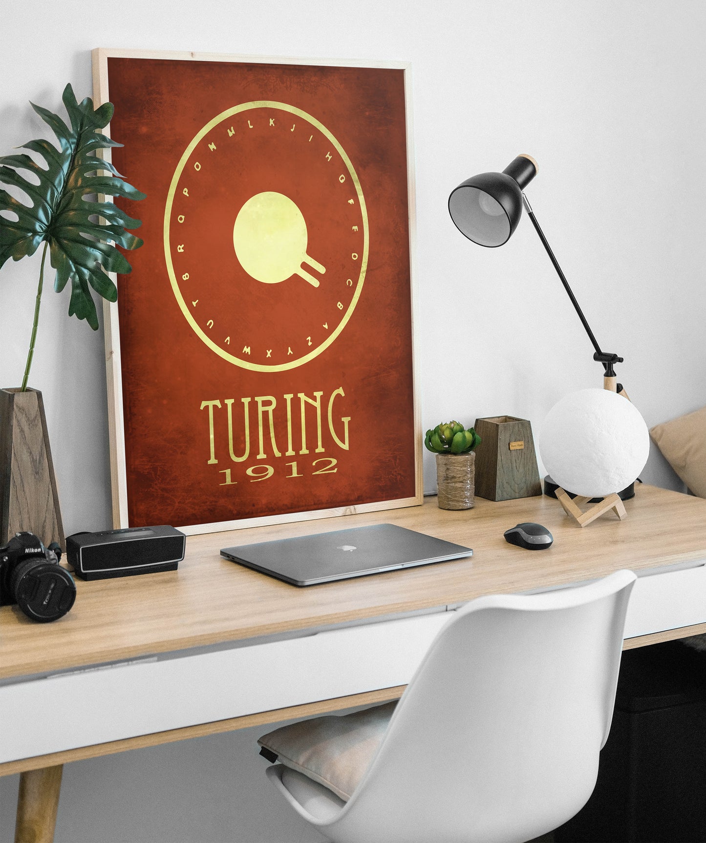 Turing Code Breaker Art Print, Alan Turing Math and Computer Science Decor